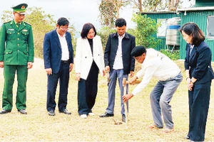 Khu đất của gia đình ông Hồ Văn Chưn và ông Hồ Văn Lát hiến để xây dựng điểm trường Ba Viêng.