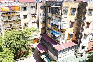 Khu tập thể Thành Công (phường Giảng Võ) đang được lập quy hoạch để cải tạo, xây mới.