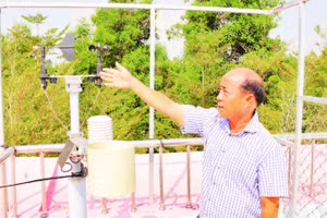 Hệ thống máy đo khí tượng thủy văn tự động tại Vườn quốc gia Tràm Chim phục vụ điều tiết nước và phòng cháy, chữa cháy rừng.