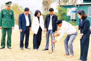 Khu đất của gia đình ông Hồ Văn Chưn và ông Hồ Văn Lát hiến để xây dựng điểm trường Ba Viêng.