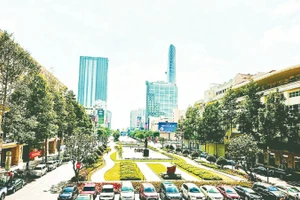 Một góc trung tâm Thành phố Hồ Chí Minh năng động và phát triển.