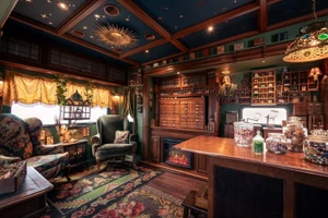 Không gian được sắp đặt, chăm chút tỉ mỉ của bảo tàng di động.