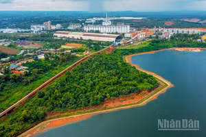 Nhà máy Alumin Nhân Cơ gắn phát triển sản xuất với môi trường xanh, an toàn, bền vững.
