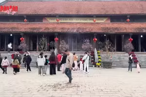 [Video] Hàng nghìn người đi lễ cầu an tại Phủ Tây Hồ dịp đầu xuân