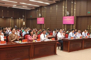 Các đại biểu tham dự hội nghị. (Ảnh: THANH HẢI)