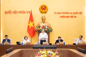 Chủ tịch Quốc hội Trần Thanh Mẫn chủ trì Phiên họp thứ 55 của Ủy ban Thường vụ Quốc hội.