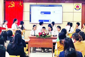 Trường THCS Nguyễn Tất Thành, phường Sơn Nam, tỉnh Hưng Yên ứng dụng AI trong công tác dạy và học.