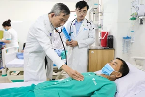 Bệnh nhân B.H.T. khi đang điều trị tại Bệnh viện Đa khoa Thiện Hạnh.