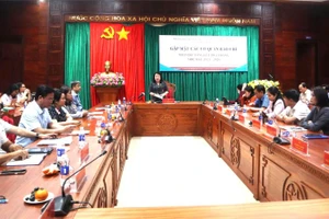 Quang cảnh buổi gặp mặt. (Ảnh: TUẤN HẢI)