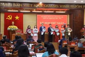 Các đồng chí lãnh đạo Hội đồng nhân dân tỉnh và các Ban Hội đồng nhân dân tỉnh Đắk Lắk nhiệm kỳ 2026-2031 ra mắt nhận nhiệm vụ.