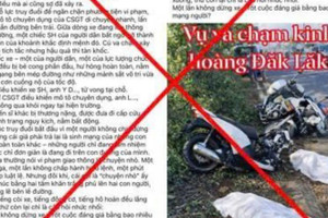 Thông tin sai sự thật từ tài khoản tên Trung Kim Hoàng nền tảng Facebook.