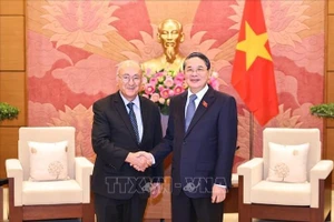 Phó Chủ tịch Quốc hội Nguyễn Đức Hải tiếp Tiến sĩ Kambiz Ghawami, Chủ tịch Tổ chức Hỗ trợ đại học thế giới, Cộng hòa Liên bang Đức (WUS). (Ảnh: TTXVN)