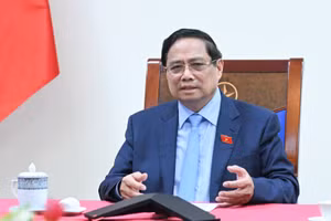 Thủ tướng Phạm Minh Chính điện đàm với Thủ tướng Thái Lan Anutin Charnvirakul .