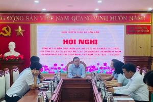 Hội nghị Tổng kết 5 năm thực hiện quy chế phối hợp với báo chí tại Lào Cai.