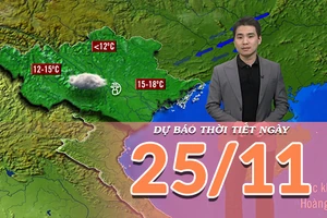 [Video] Dự báo thời tiết ngày 25/11/2025: Miền Bắc nắng hanh