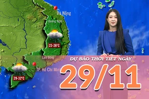 [Video] Dự báo thời tiết ngày 29/11/2025: Trời hửng nắng ở cả ba miền