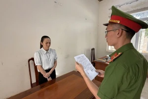 Bị cáo Lê Thị Cẩm Chi thời điểm bị bắt giữ. (Ảnh: CTV)