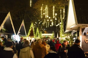 Người dân thăm hội chợ Giáng sinh ở Dingolfing, Đức. (Ảnh: X)