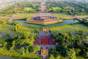 [Ảnh] Hình ảnh từ trên cao ấn tượng của cuộc đi bộ "Cùng Việt Nam tiến bước"