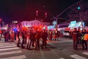 Cảnh sát phong tỏa Đại học Brown, tại thành phố Providence, bang Rhode Island, khu vực đông bắc nước Mỹ. (Ảnh: X)