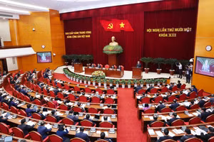 Sau Hội nghị Trung ương 11 khóa XIII, Bộ Chính trị, Ban Bí thư đã ban hành một số kết luận về tiếp tục triển khai các nhiệm vụ bảo đảm tổ chức bộ máy của đơn vị hành chính 2 cấp hoạt động thông suốt, hiệu quả. (Ảnh: ĐĂNG KHOA)