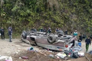 Khu vực xảy ra tai nạn nghiêm trọng.