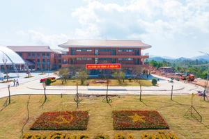 Trường phổ thông nội trú liên cấp Si Pa Phìn, Điện Biên (Ảnh: VĂN TOẢN)