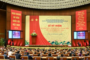 Lễ kỷ niệm Ngày tổng tuyển cử đầu tiên bầu Quốc hội Việt Nam. (Ảnh: DUY LINH)