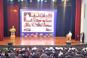 Quang cảnh hội nghị tuyển sinh đầu cấp năm học 2026-2027 tại Hà Nội.