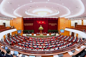 Hội nghị lần thứ 13, Ban Chấp hành Trung ương Đảng khóa XIII diễn ra trong các ngày từ 6-8 tháng 10. (Nguồn: TTXVN) 