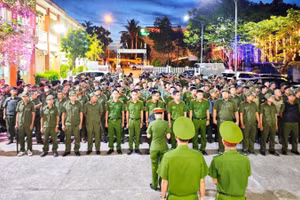 Công an phường Hòa Xuân đồng loạt ra quân Tháng hành động phòng, chống ma túy năm 2026.