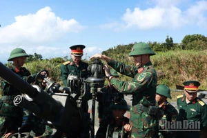 Đoàn trực tiếp kiểm tra đơn vị triển khai phương án sẵn sàng chiến đấu, bảo vệ bình yên biển đảo dịp Tết.