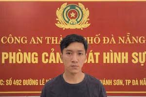 Đối tượng tại cơ quan Công an. (Ảnh: Công an cung cấp)