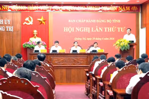 Tỉnh ủy Quảng Trị tổ chức Hội nghị lần thứ 4 để đánh giá kết quả nửa đầu năm 2026.