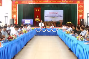 Quang cảnh hội thảo tại đặc khu Cồn Cỏ.