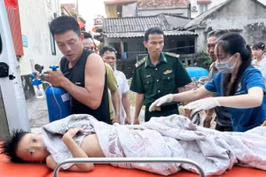 Cháu bé bị đuối nước được cứu kịp thời nên sức khỏe dần ổn định.