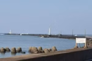 Khu vực đê chắn sóng Mikuni, thành phố Sakai, tỉnh Fukui. (Ảnh: Japan News)