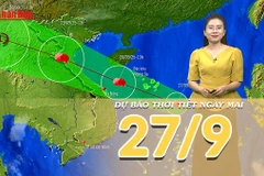 [Video] Dự báo thời tiết đêm nay và ngày mai 27/9/2025: Bão Bualoi vào biển Đông