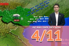 [Video] Dự báo thời tiết ngày 4/11/2025: Không khí lạnh suy yếu