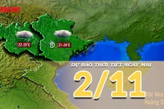 [Video] Dự báo thời tiết đêm nay và ngày mai 2/11/2025: Không khí lạnh tăng cường