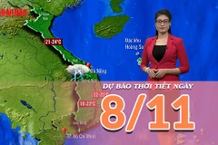 [Video] Dự báo thời tiết ngày 8/11/2025: Mưa trên hầu khắp các khu vực