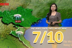 [Video] Dự báo thời tiết đêm nay và ngày mai 7/10/2025: Hoàn lưu sau bão số 11 gây mưa lớn ở Bắc Bộ