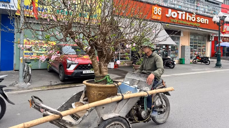 Với nhiều người lao động, Tết là dịp để họ có thể kiếm thêm thu nhập lo cho cuộc sống gia đình.