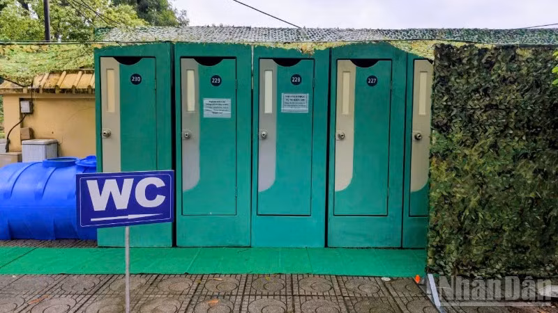 Từ 15/8, 612 nhà vệ sinh công cộng lưu động được đưa vào sử dụng để phục vụ cho sự kiện A80.