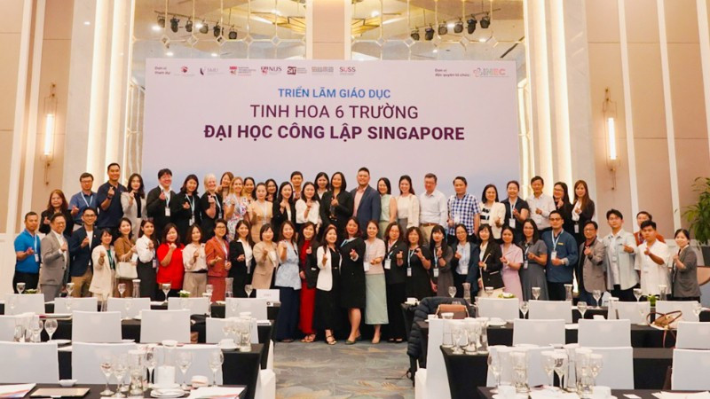 Triển lãm Giáo dục Singapore và Học bổng ASEAN năm 2024. (Ảnh: BTC )