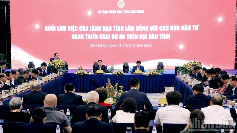 Quang cảnh buổi làm việc.