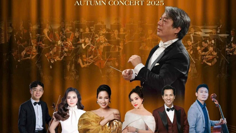 "Hòa nhạc Mùa thu 2025" là sự tiếp nối chuỗi chương trình Hà Nội Concert trong năm, thu hút sự quan tâm của công chúng yêu nhạc.