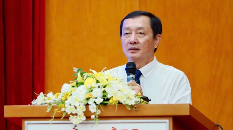 Đồng chí Huỳnh Thành Đạt, Phó Trưởng Ban Tuyên giáo và Dân vận Trung ương phát biểu tại tọa đàm. sgg-4.jpg