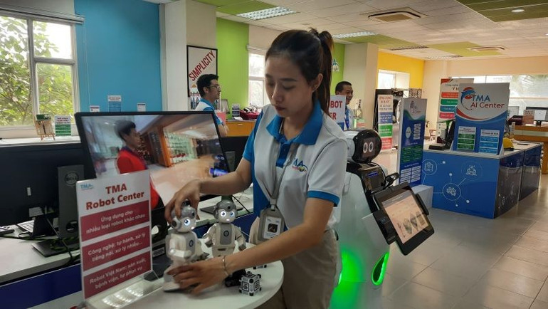 Công ty TMA Solutions (Khu Công viên phần mềm Quang Trung) trưng bày các giải pháp công nghệ 4.0 ai-3.jpg