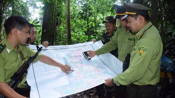Lực lượng kiểm lâm tỉnh Tuyên Quang tăng cường tuần tra, phòng cháy, chữa cháy rừng.